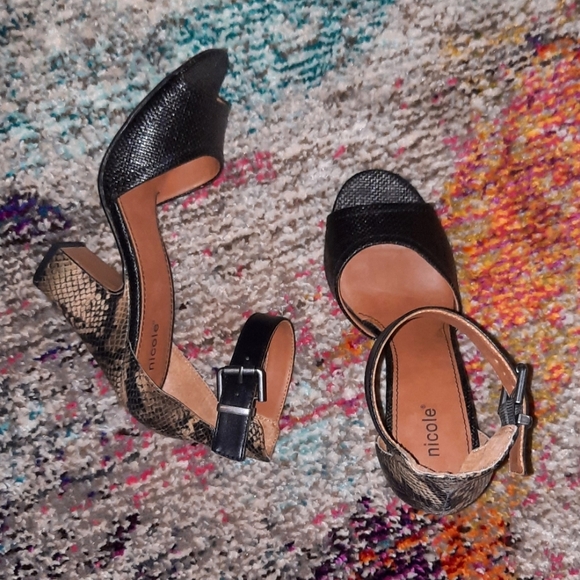 Nicole Snakeskin Heels - Picture 10 of 13